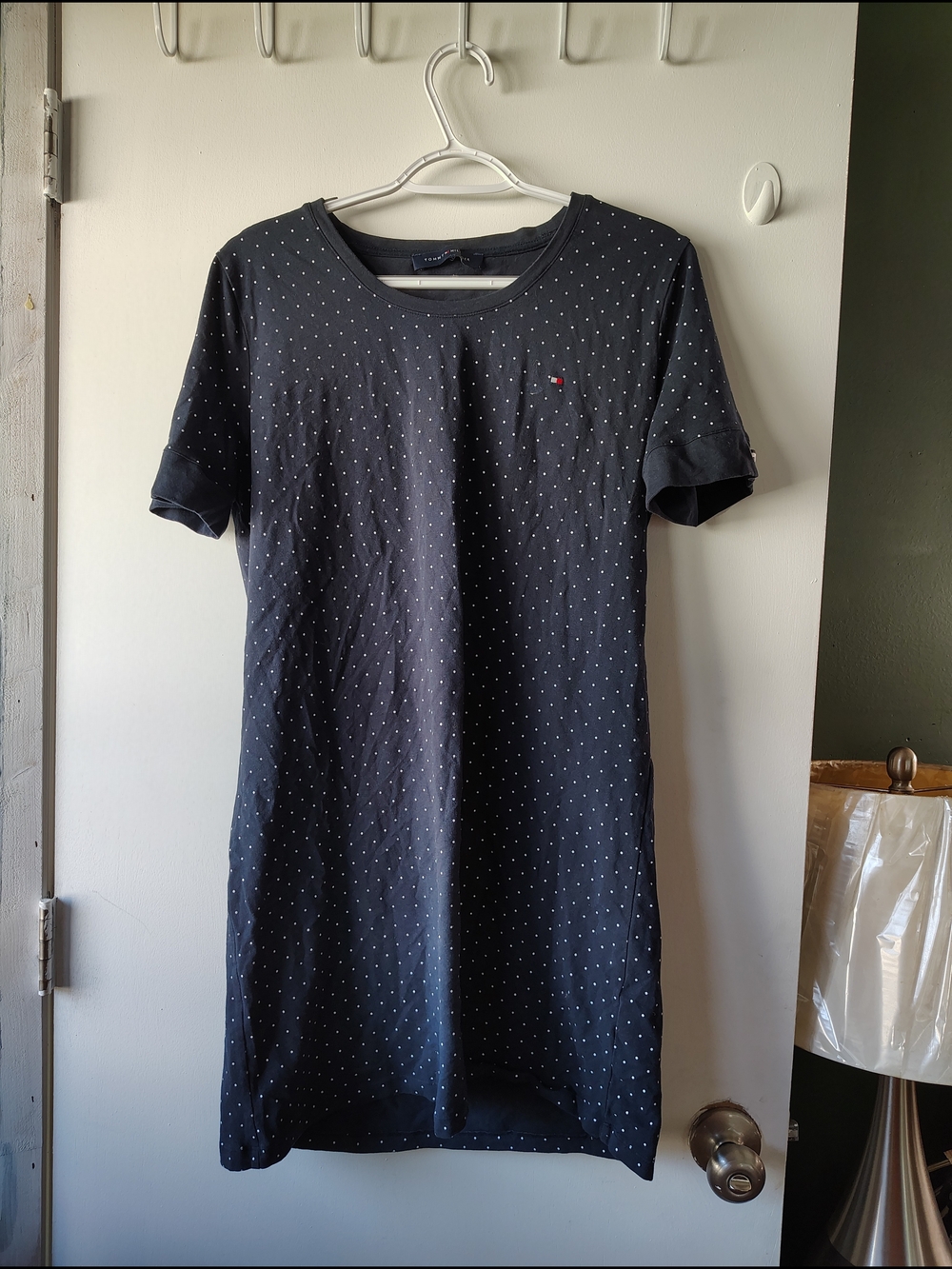 Tommy Hilfiger Navy Dot T-Shirt Dress
